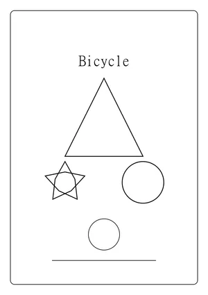 דף צביעה אופניים