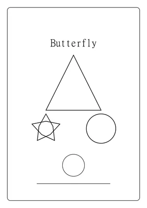 דף צביעה פרפר