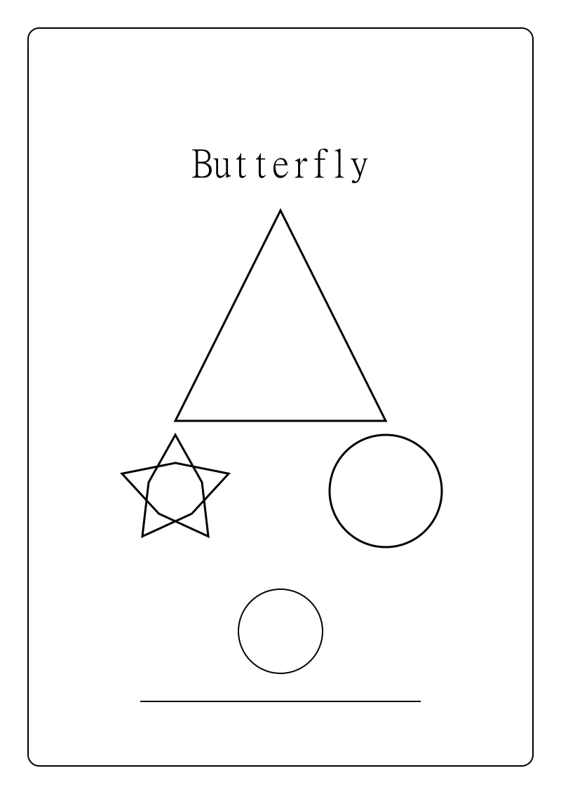 דף צביעה פרפר