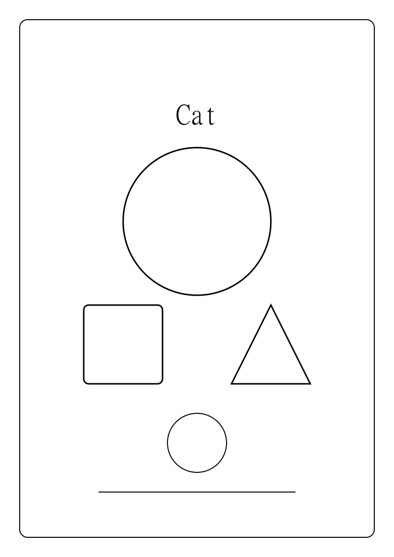 דף צביעה חתול