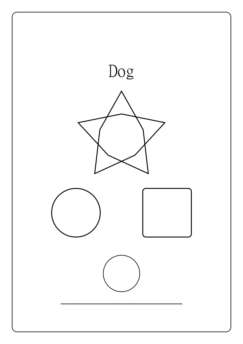 דף צביעה כלב