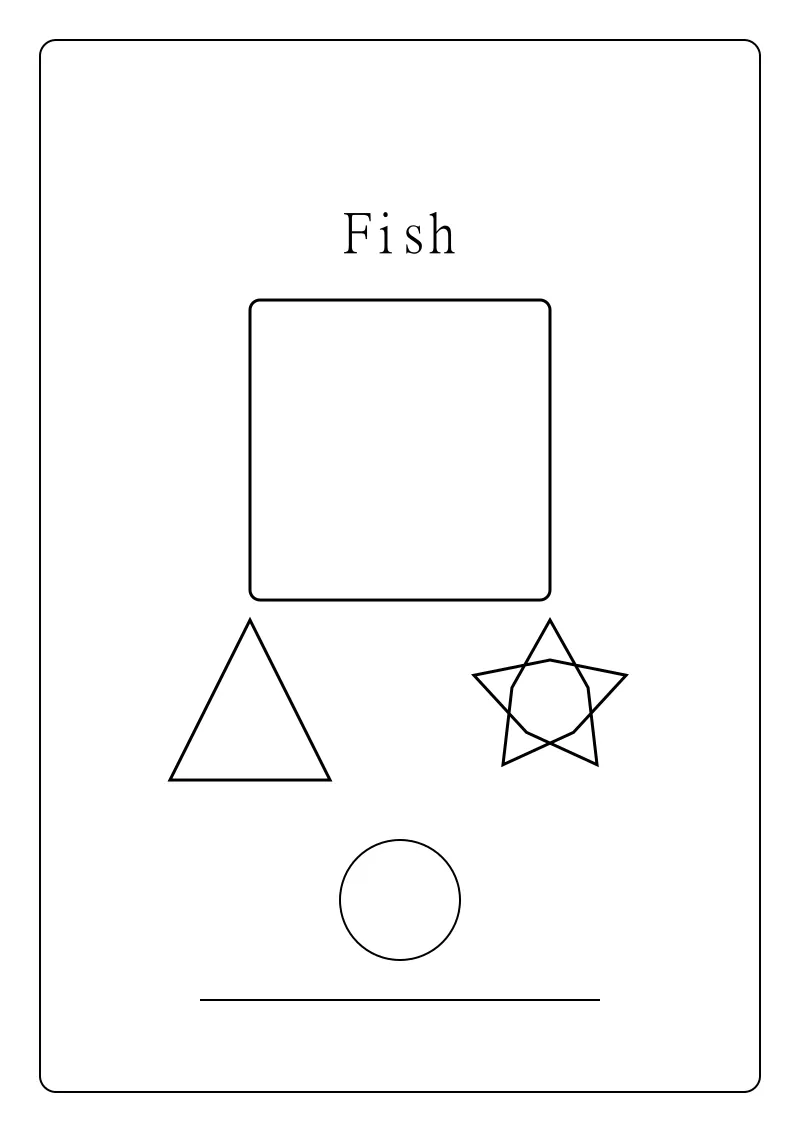 דף צביעה דג