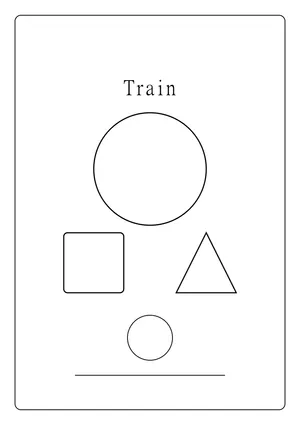 דף צביעה רכבת