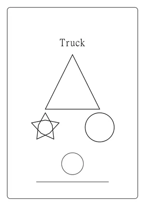 דף צביעה משאית